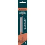 Graphite pencils "VKF" "University" 6B-5100 Set of three-edge sharpened graphite pencils TM (HB) 8 x 6 pcs.