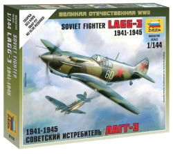 Assembled model "Soviet fighter plane LAGG-3"
