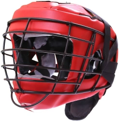 Helmet with TITAN-3 mask for martial arts, with straps, art. no. SH11IV