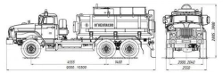 Fuel tanker ATZ 4680K2-10 on chassis URAL 4320-1951-60, 4320-1951-62, 4320-1951-70, 4320-1951-72, 4320-1951-74