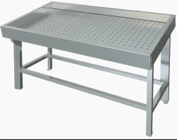 Medium-temperature refrigerated counter "Fish-on-ldu" PCS-1,25/1,1 (remote refrigeration supply)