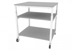 Adjustable underframe table for equipment with shelf 700x600x640_800mm (WxHxH_800mm)