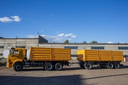 Special cargo truck without swing gate, without awning and curtain mechanism model 4589B1 on chassis KAMAZ: 65115-A5, 6511