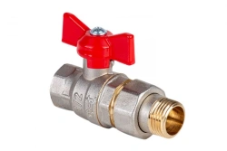 Ball valve with American Dist, series "Standard" DN15 1/2" BP-NP, 341B