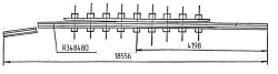 Cross rail with counter rail of the project 2878.04.000-03