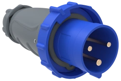 PSN01-063-3 Portable plug SSI-033 63A-6h/200-250V 2P+RE IP67 MAGNUM IEC