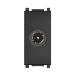 CADUCEUS ALING Experience Flush-mounted TV antenna socket single M/F, 1M, black (soft touch), art. no. 74261.S. 74261.?1