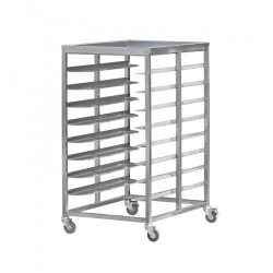 Trolley for collecting dirty dishes