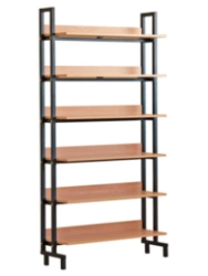 Rack on metal frame