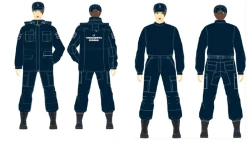 Female field suit (jacket, trousers) of the departmental security service of PJSC Transneft for protection against mechanical ef
