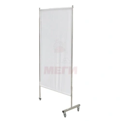 SHM-MSC (MSC-5302) Medical screen made of stainless steel, on wheels, one-sectional