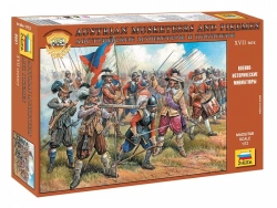 Assembled model "Austrian Musketeers"