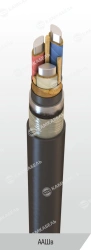Power cable with aluminium conductors with paper insulation impregnated with viscous or non-flowing composition for voltage 6, 1