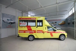 Automobile, GRNTPP modification, cat. N1 in the version "Ambulance of ambulance of A, B class". on the basis of the car LAD