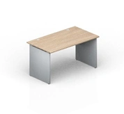 Writing desk on wooden supports