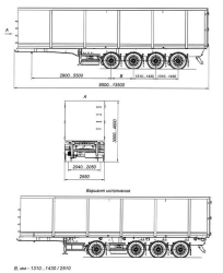 Four-axle scrap semi-trailer AM9460-40S with CEYLAN AS-1210-225-ST-OV axles with payload capacity of 12 tonnes