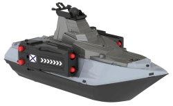 Toy "Boat with rocket launchers"