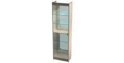 Display case with 2 panes (backlit) 600x350x2150mm (WxHxH)