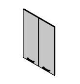 Medium LDPE doors. Set of furniture "Vegas"