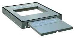 Plinth with retractable filter