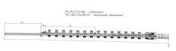 Frame rail with a sharp edge of P65 type 1/9 (project MSZ.8427.02.000/-01)