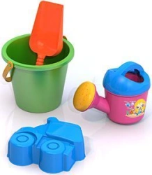 Sand Set #49 (scoop, mould "Transport", watering can, bucket)