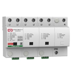Protection device against impulse overvoltages K2P SV12.5-600/IT 3+1 C, cat.no.?123 013.