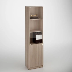 Combination left-hand office cupboard
