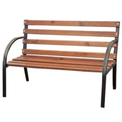 Bench with backs for placement in parks, squares, etc.
