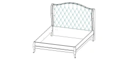 Set of furniture for common room "Buongiorno" Bed Art.KR1530 S01