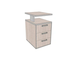 Sideboard with top, without lock, 430*554*750 mm AsTP-3