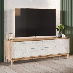Roiben LD.640010.000 TV cabinet 1800 (Golden Oak/White)
