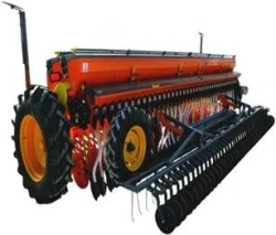 Grain seeder mechanical SZM-400T for sowing all types of grain, spike and leguminous crops with simultaneous sowing of grain.