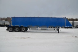 Semi-trailer cargo TONAR model 9386 with axle units manufactured by TONAR of models: 90422, 90424, 90431