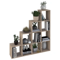Polini Home Smart Cascade 10-piece shelving unit, oak, item 0001697.68