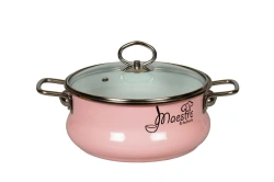 Tori shallow saucepan with stainless steel handles, 3 litres