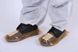 Footwear special additional plasticate footwear for protection against radioactive contamination: Footprints
