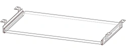 Shelf under keyboard (Bureaukrat series)