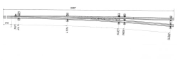 Main track frame rail with shank of project 2878.01.000