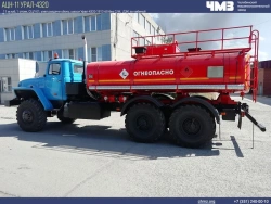 Oilfield tank truck 7074D2-70 on chassis Ural 4320-78(-80,-82)