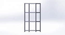 Metal shelving unit