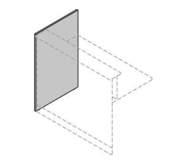 End panel. Rio Reception" furniture set