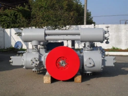 Compressor piston air and gas compressor units on oppositional bases