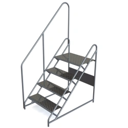 Mounting stand with 4 wide steps aluminium PM-1000??-150