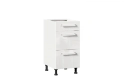 Gerda LD.272180.000 Front set for kitchen cabinet 400 with 3 drawers (5) (White gloss )