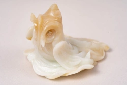 Stone-cutting product "Nebula. Owl" (jade)