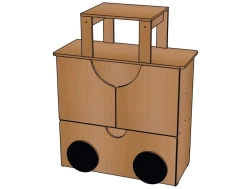Shelving unit "P-4" from the set "Trainset" / SZh45
