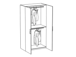Wooden wardrobe