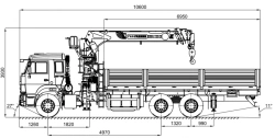 Crane-manipulator automobile KMA-150-2 and its modifications (special, cargo flatbed equipped with a crane-manipulator; spets.