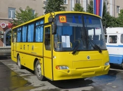 Bus for children transportation KAVZ - 4235-65 with YaMZ engine special configuration